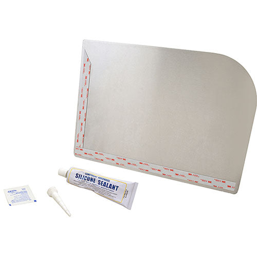 Picture of Splash Guard for Sink (Right Hand, Stainless Steel)