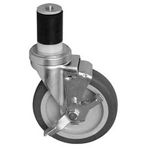 Picture of Gray Caster Stem with 5-Inch Length and Brake