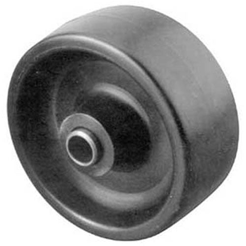 Picture of Black Wheel with Bushing, 3" Diameter and 3/8" Inner Diameter