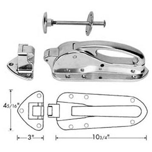 Picture of Latch , W/1-1/2" Strike/Ir For Premco Part# 101S
