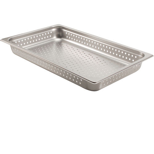 Picture of Pan, Steam, Full, 2.5" Depth, Perforated, Stainless Steel
