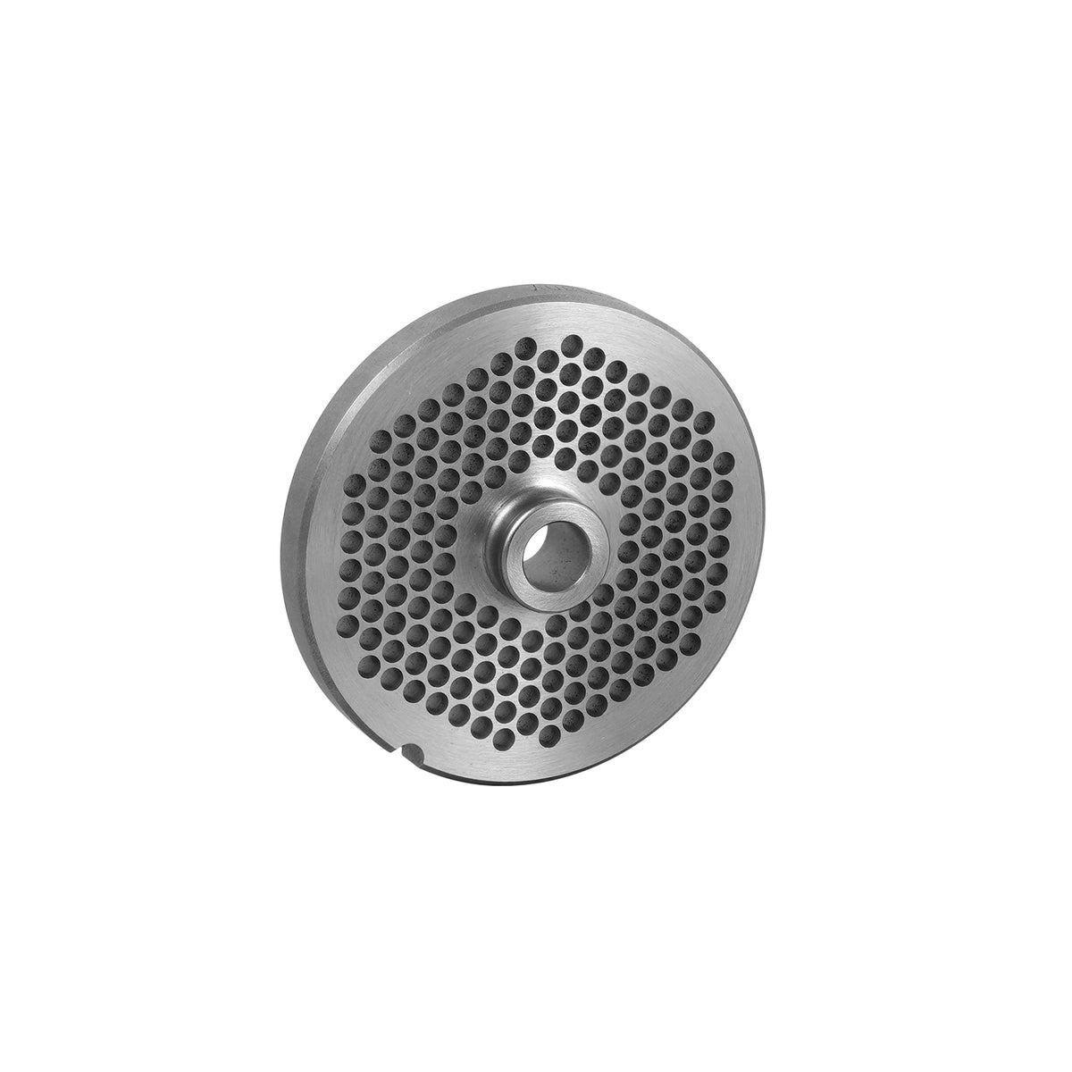 Carbon tool steel #22 hub-style meat grinder plate with 5/32 inch holes for Hobart #22 grinders, part 22 5/32 HUB