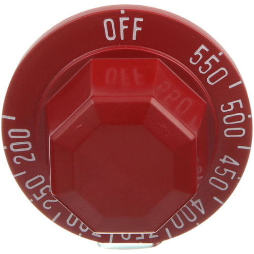 Picture of Dial,Thermostat , Red,200-550F for Vulcan Hart Part# 00-498086-00007