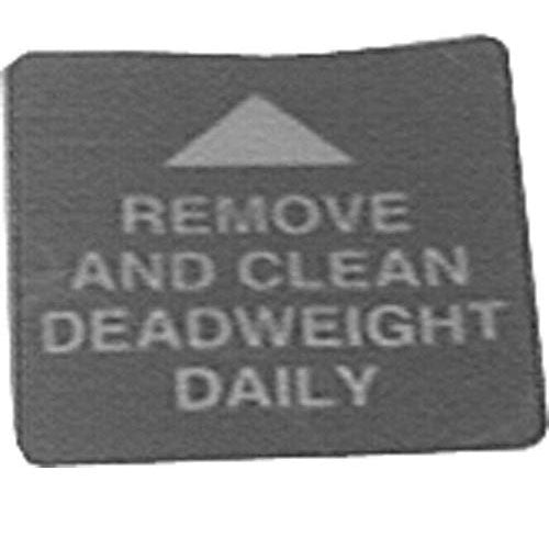 Picture of Decal,Remove/Clean Dead Weight Daily for Henny Penny Part# 16912