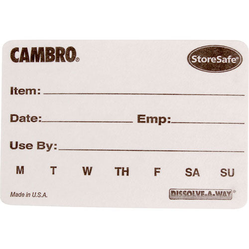 Picture of Labels, Food Rotation , 100 for Cambro Part# 23SL