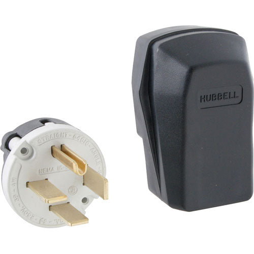 Picture of Plug,Angle , 4 Prong, 250V, 60A for Hubbell Part# 8462C