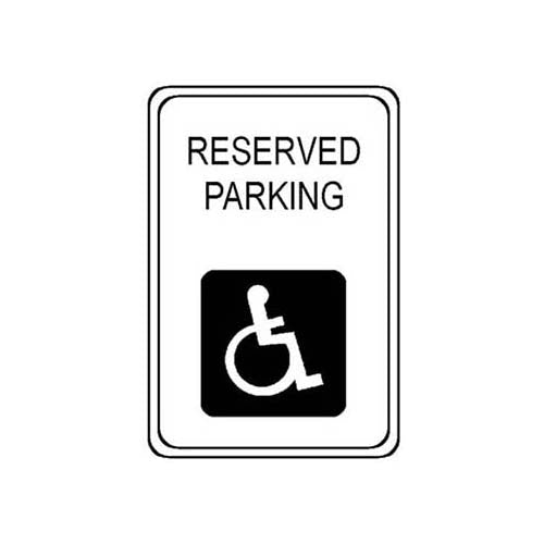 Picture of Sign,Reserved Parking , 18X24