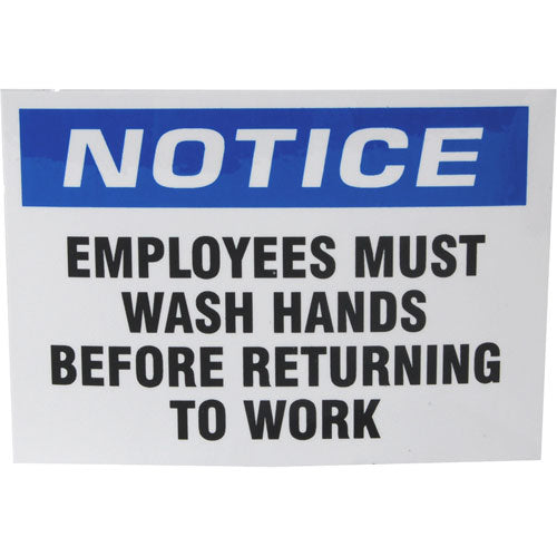 Picture of Label,Must Wash Hands , Pk 10