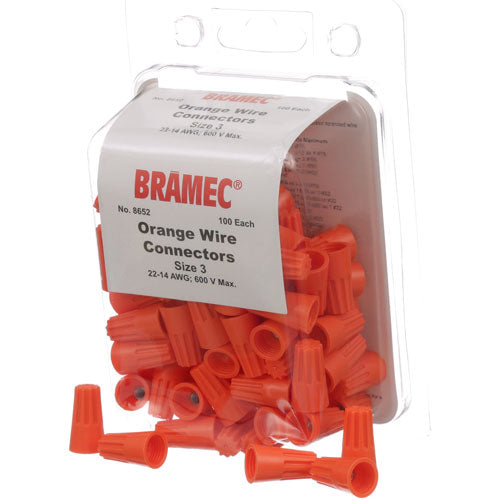 Picture of Nuts, Wire - Orange (100/Pkg)