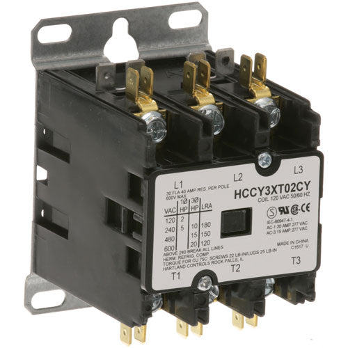Picture of Contactor 3P 30/40A 120V for Hatco Part# 2-01-011