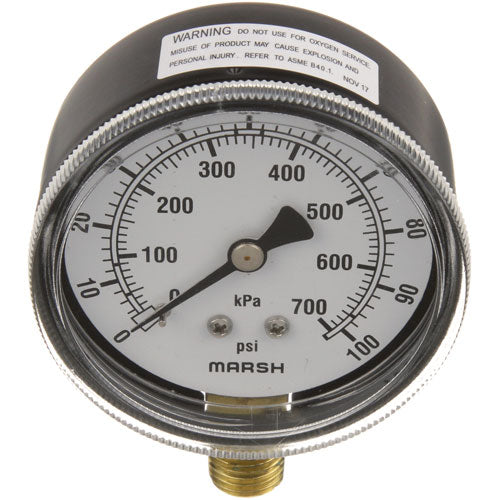 Picture of Pressure Gauge 2-1/2, 0-100Psi for Middleby Marshall Part# A12414
