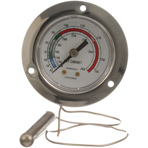 Picture of Thermometer 2", 100-280F, 3" Flange for Cres Cor Part# 5240-002