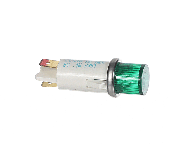 Cleveland Light; Green 6VOLT 30XX-3-11-3 on a white background