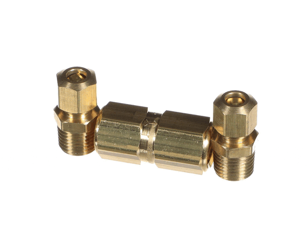 Gaylord Check Value, Brass, Detergent 1/4 in on a white background