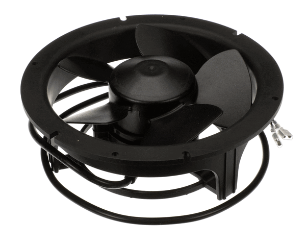 154mm fan assembly with round blade and mounting ring on a white background