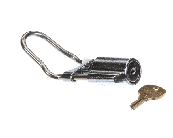 Faucet lock assembly with locking body and keys designed for F/600 faucets on a white background