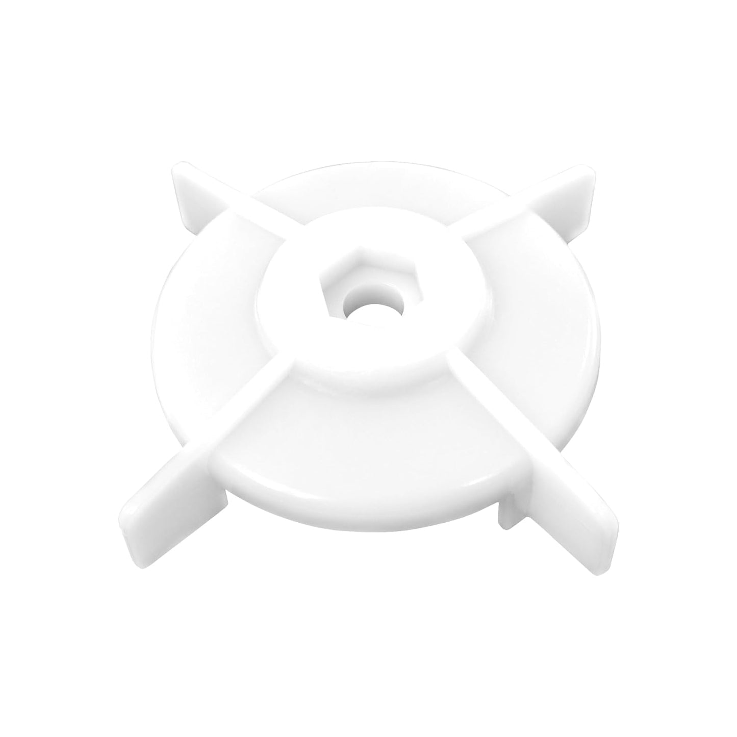 White plastic propeller on a white background