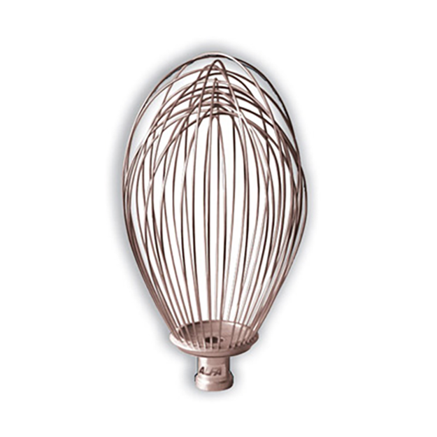 Metal wire whip on white background.