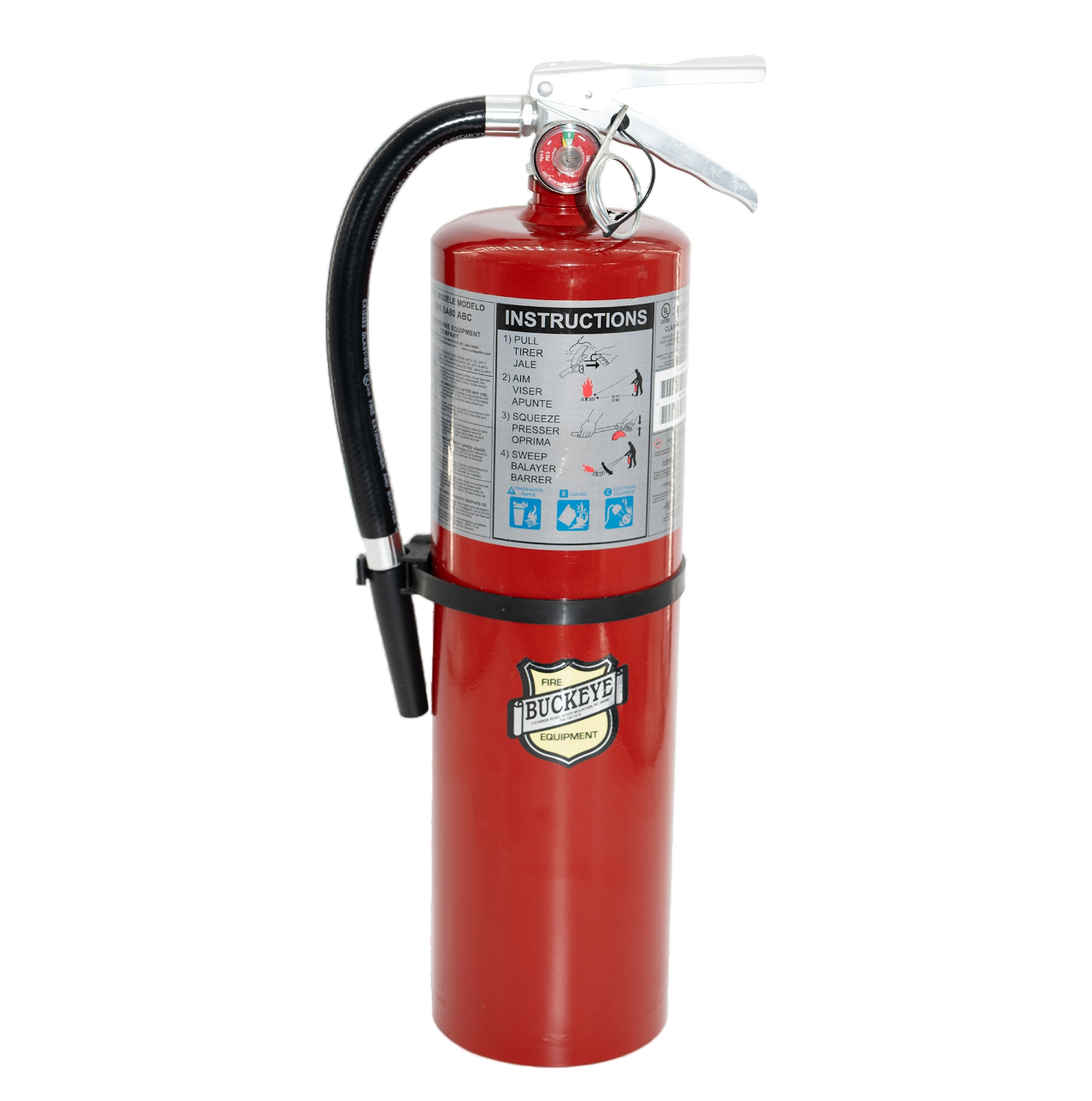 Buckeye 10 lb ABC Fire Extinguisher on white background