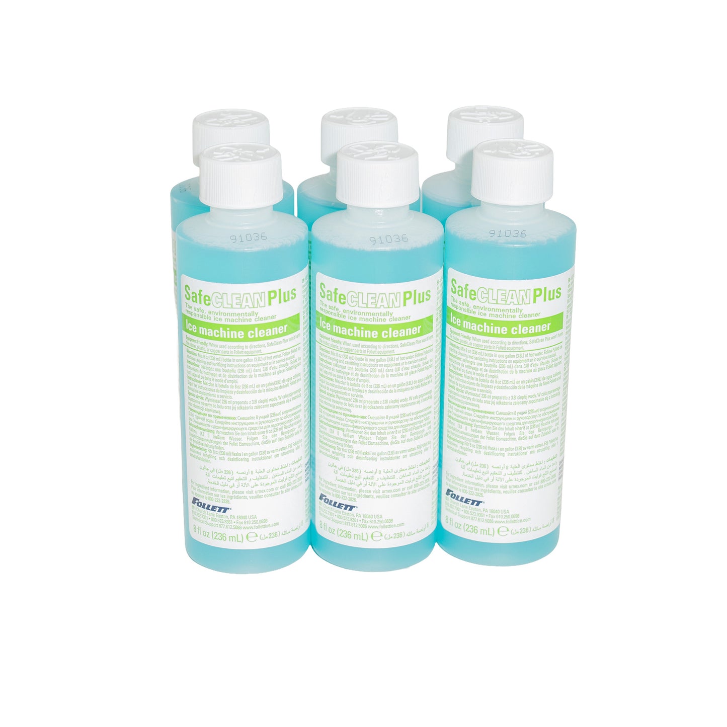Follett 01149954 SafeClean Plus, 8 oz, Pack of 6