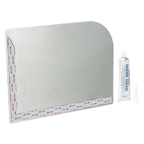 Picture of Splash Guard for Sink (RH, Stainless Steel, Kit)