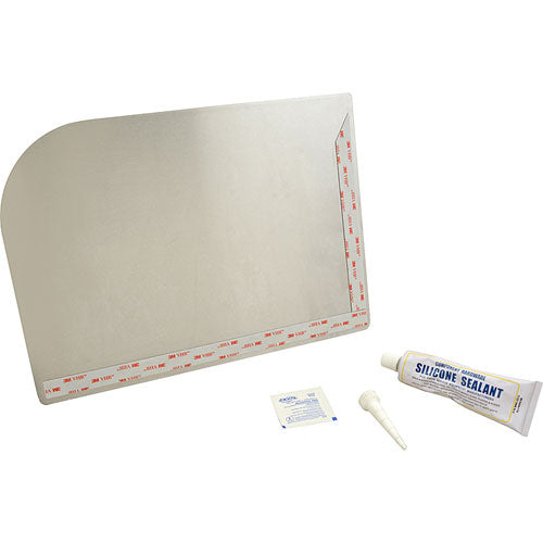 Picture of Splash Guard for Sink, Left Hand, Stainless Steel