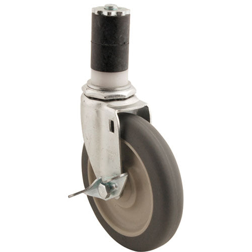 Picture of Caster Stem, 5 Inches with Brake in Grey Color