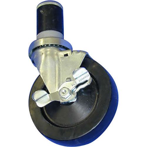 Picture of Caster with 5 inch stem, swivel with brake, and 1 5/8 inch wheel