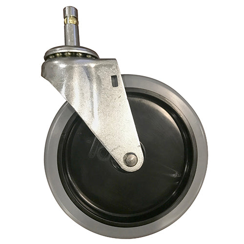 Picture of Caster with 5" Stem, 7/16" R Ing, and Swl