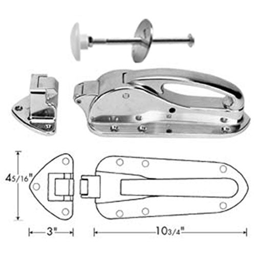 Picture of Latch , Chrome,W/Fl Strike/Ir For Premco Part# PR102F61/2G