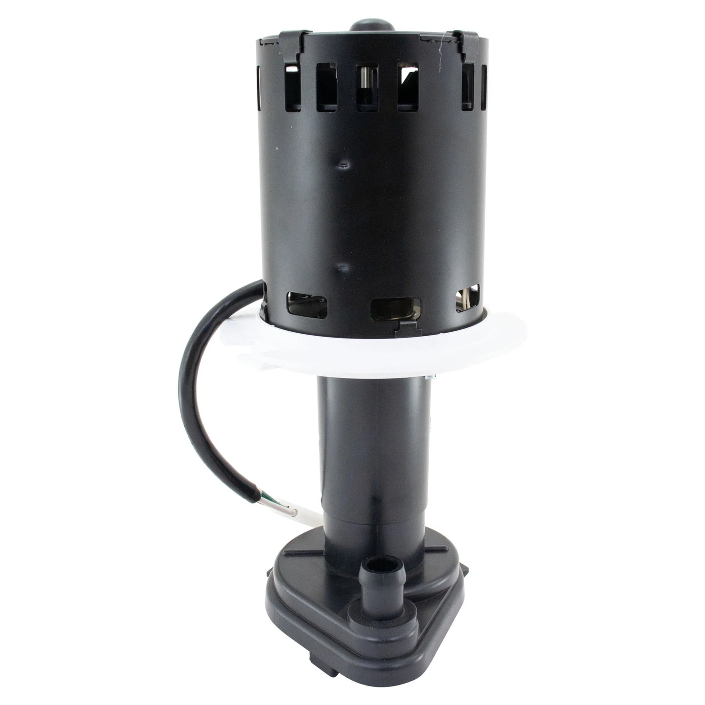 Black mechanical pump on a white background