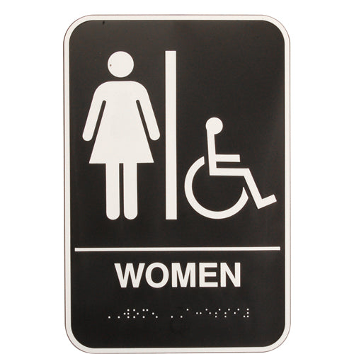 Picture of Sign Women 6X9 Braile  for Vollrath/Idea-Medalie Part# 5630