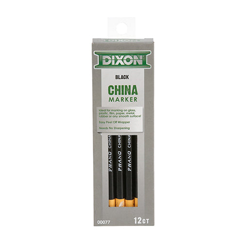Picture of Marker,China , Black,Thin, 12-Pk