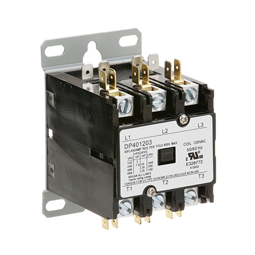 Picture of Contactor (3 Pole,40 Amp,120V) for Hatco Part# HT02.01.015