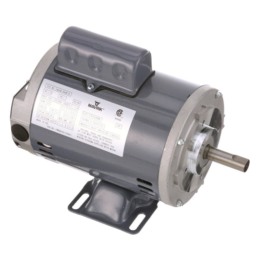 Motor with a label on a white background