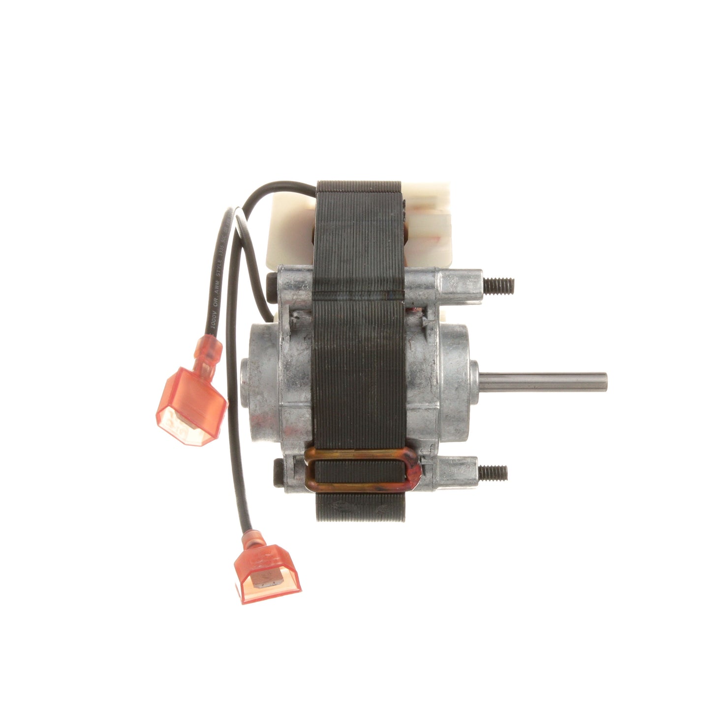 Motor with connectors on a white background