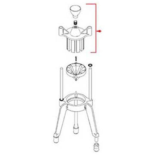Picture of Head (6 Section, W/Knob)  for Redco Part# 2322