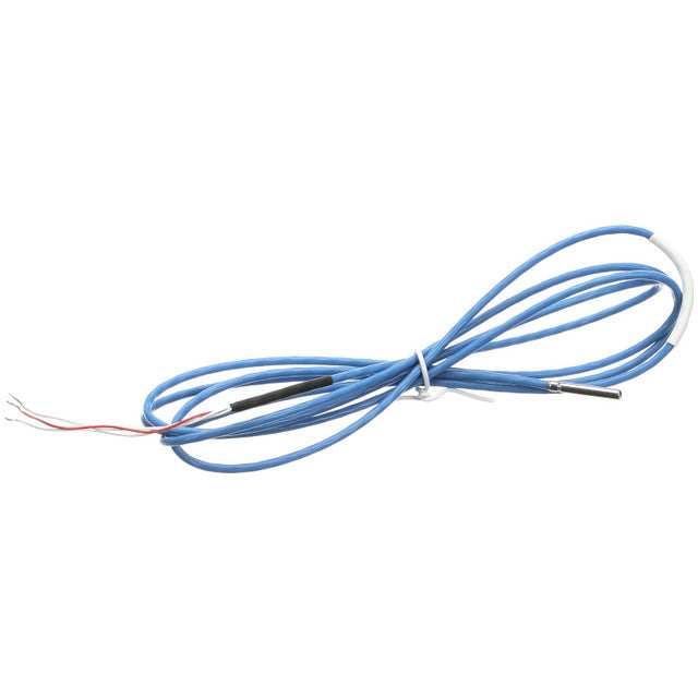 Blue wire on white background