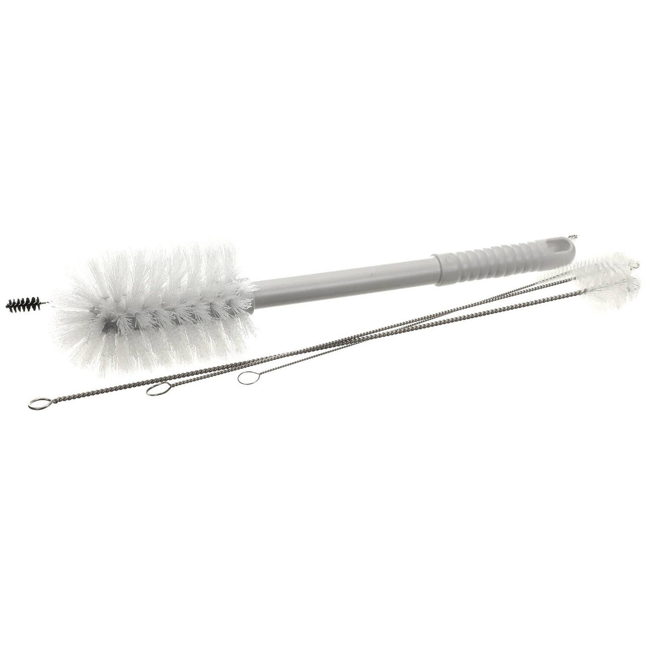 cleaning brushes on white background