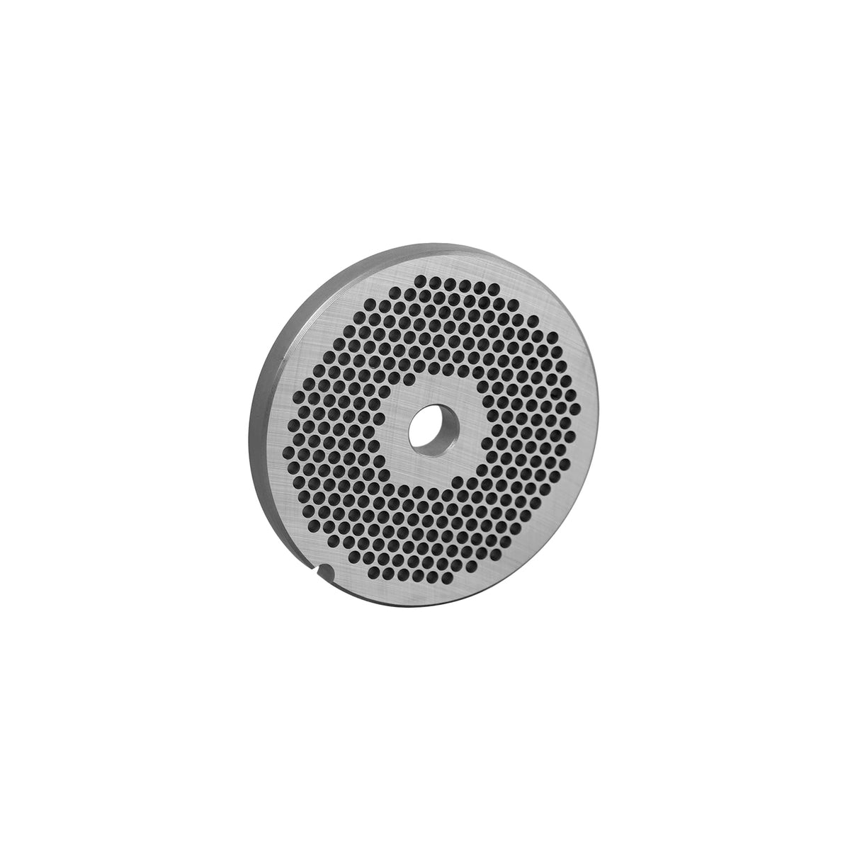 Carbon tool steel #22 hubless meat grinder plate with 1/8 inch holes for Hobart #22 grinders, part 22 1/8 HBLS
