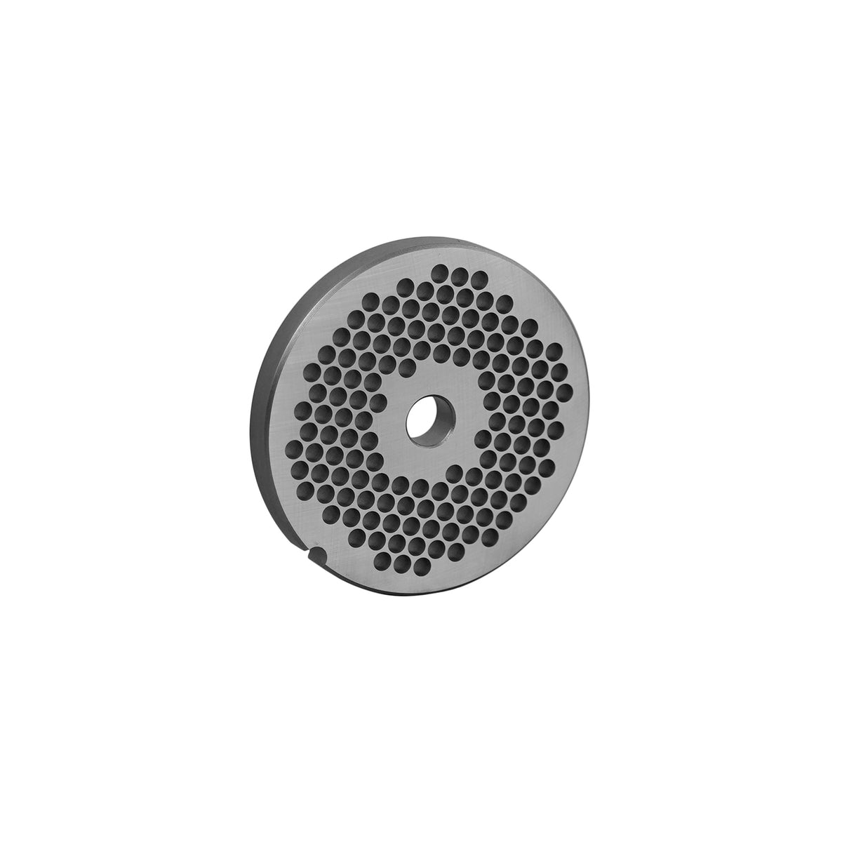 Carbon tool steel #22 hubless meat grinder plate with 3/16 inch holes for Hobart #22 grinders, part 22 3/16 HBLS