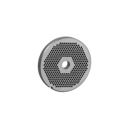 Carbon tool steel #22 hubless meat grinder plate with 3/32 inch holes for Hobart #22 grinders, part 22 3/32 HBLS