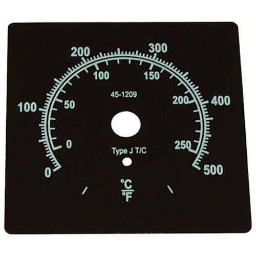 Picture of Dial Plate 3 D, 0-500 for Vulcan Hart Part# 770516