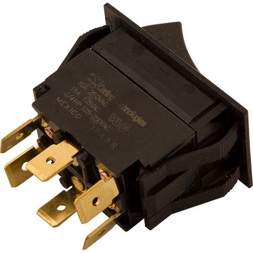 Picture of Switch,Rocker (Dpdt,On/Off/On) for Henny Penny Part# 29898 (OEM)