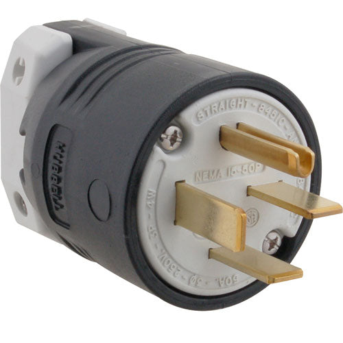 Picture of Plug,Straight , 4 Prong,250V,50A for Hubbell Part# 8451C
