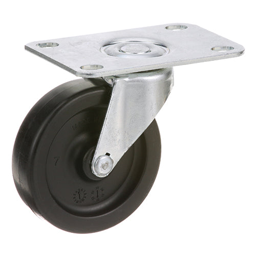 Picture of Caster,Plate (3"Od,Swvl,Black) for Rubbermaid Part# RBMD3600L4