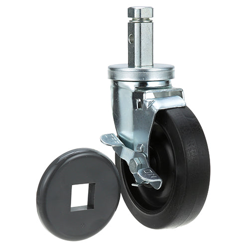 Picture of Caster, Square Post - W/Brake & Bumper for Kitchen Aid Part# -FM-1540-BUMPER