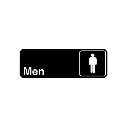 Picture of Sign,Men (Black, 3X9")  for Traex Part# 4515