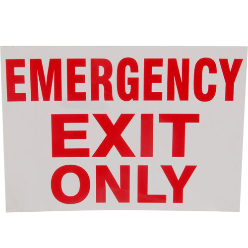 Picture of Sign,Emergncy Exit Only , 7X10