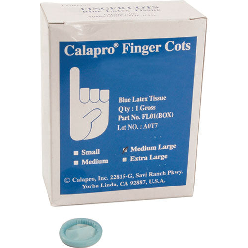 Picture of Fingercots,Blue , Lrg,144 Count